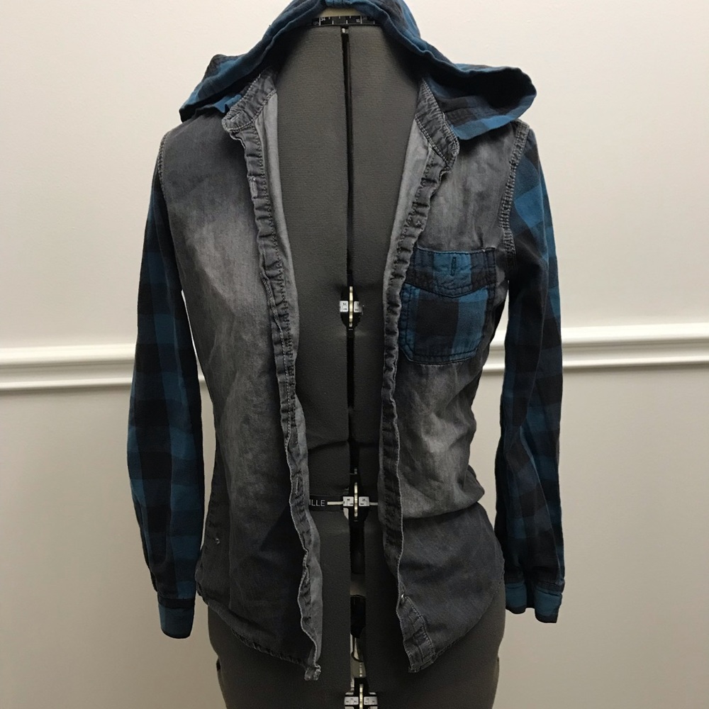 Faux denim jacket
